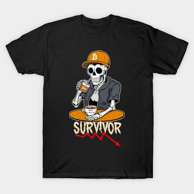 Bear Market Survivor T-Shirt by Welcome To Chaos 